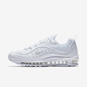 Nike Air Max 98 - Férfi Utcai Cipő - Fehér/Fekete/Titán/Platina